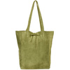 Women's Italian Leather Handbag Bag A4 Trouser Olive W18.