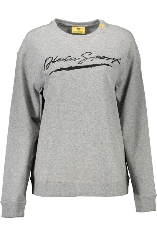 PLEIN SPORT SWEATSHIRT WITHOUT ZIP WOMAN GRAY