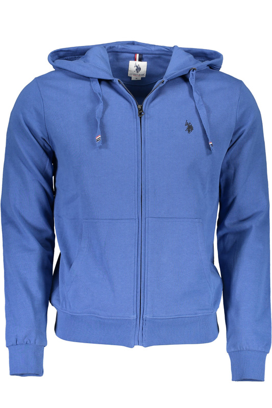 US POLO MEN&#39;S BLUE SWEATSHIRT WITH ZIP