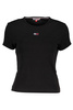 TOMMY HILFIGER BLACK WOMEN'S SHORT SLEEVE T-SHIRT