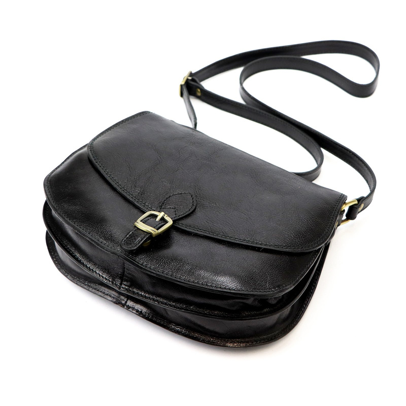 Leather elegant women's messenger bag by Florence