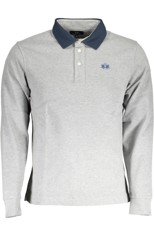 LA MARTINA POLO LONG SLEEVE MAN GRAY