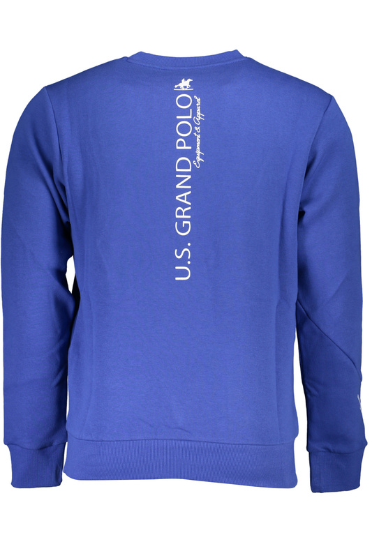 US GRAND POLO MEN&#39;S BLUE ZIPLESS SWEATSHIRT