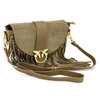 Vera Pelle leather crossbody bag with tassels