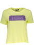 GUESS JEANS WOMEN'S SHORT SLEEVE T-SHIRT YELLOW