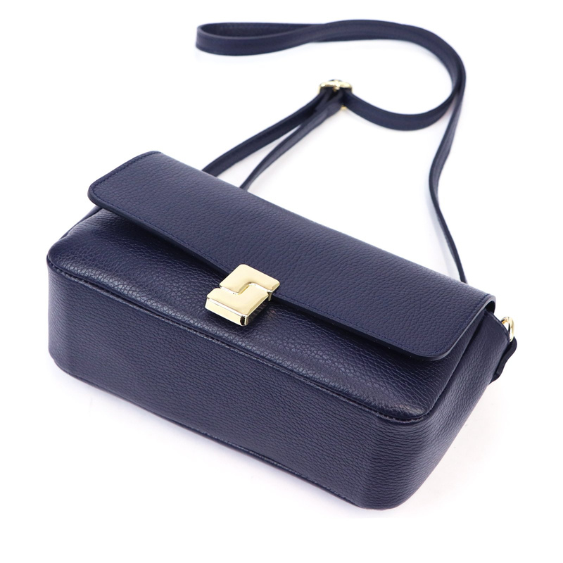 Leather elegant women's crossbody messenger bag