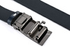 Beltimore men's leather belt navy blue automatic A56 : Colors - navy blue, Strap size - r.105-120 cm