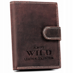 Men's leather snap wallet by Always Wild