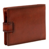 EL FORREST men's leather zip-up wallet with RFID