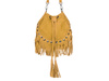 Mustard women's bag leather suede tassels Italian X39