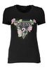 GUESS JEANS DAMEN KURZARM T-SHIRT SCHWARZ