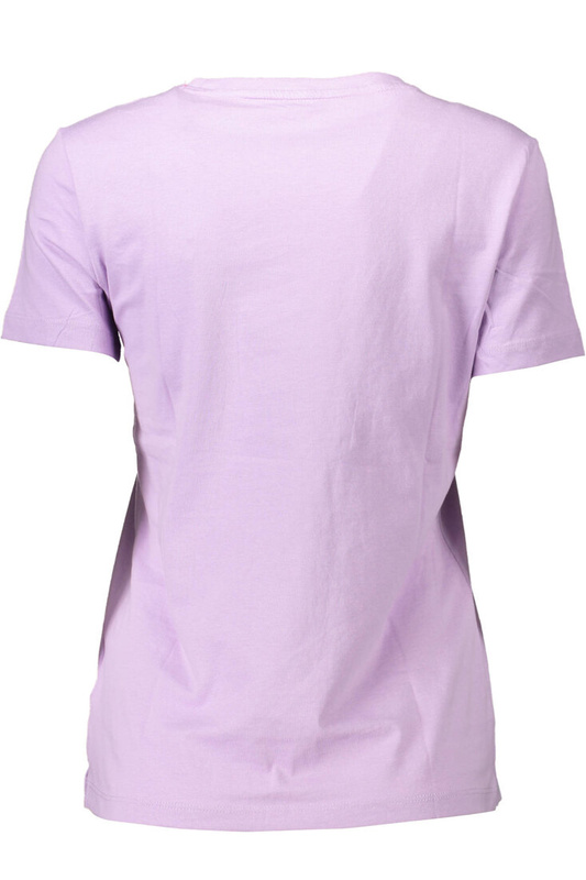 GUESS JEANS WOMEN&#39;S SHORT SLEEVE T-SHIRT PURPLE