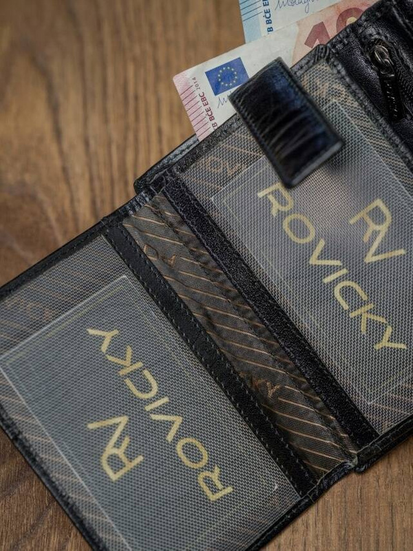 Leather wallet RFID ROVICKY PC-104-BAR