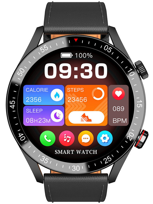 SMARTWATCH MĘSKI GRAVITY GT4-4 - WYKONYWANIE POŁĄCZEŃ, KROKOMIERZ (sg023d)