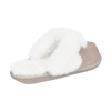 Fluffy sheepskin home slippers for women