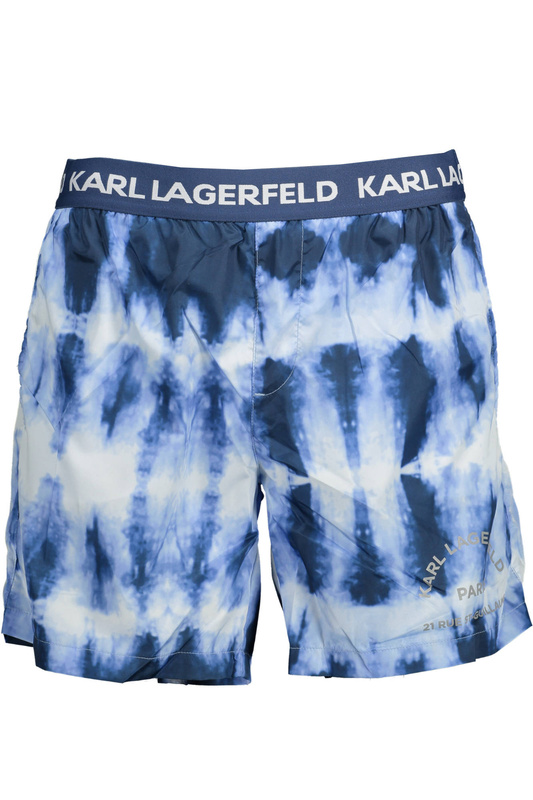 KARL LAGERFELD BEACHWEAR PARTEA DE COSTUM DE BAIO SUB MAN ALBASTRU