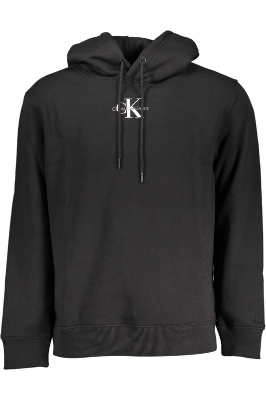 CALVIN KLEIN MEN&#39;S BLACK ZIPLESS SWEATSHIRT