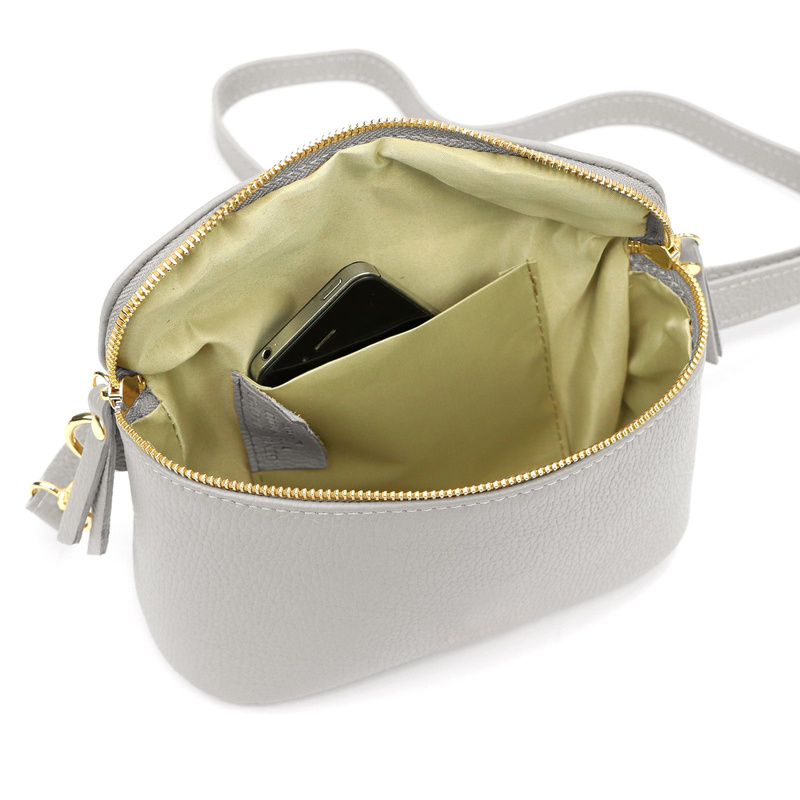 Women's elegant leather waist bag crossbody bag