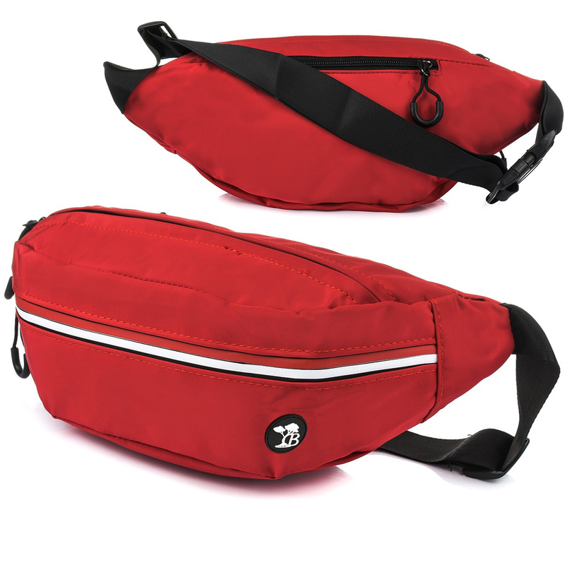 Red kidney pouch waterproof durable roomy belt C51