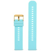 U27 rubber watch strap - blue/gold - 18mm