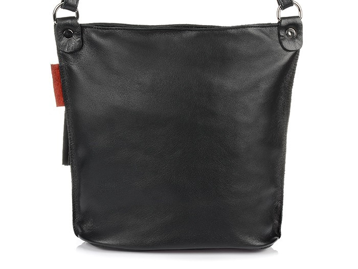 Vera Pelle Handtasche Leder Frauen schwarz T55