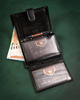 Leather wallet & key ring set PETERSON PTN SET-M-N4L-KCS