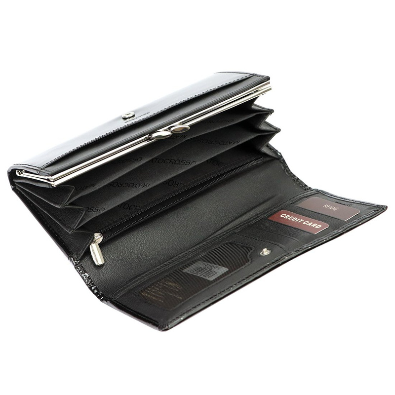 Large Mato Grosso Leather Women's Wallet with RFID