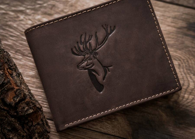 Leather wallet RFID ALWAYS WILD N992-CHM DEER