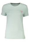 GUESS JEANS GREEN WOMEN&#39;S SHORT SLEEVE T-SHIRT