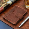 Beltimore slim leather card case Light brown G78