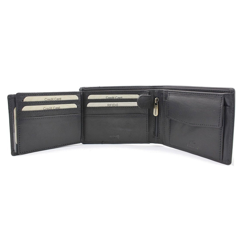 Men's genuine leather wallet EL FORREST 892/A-61 RFID