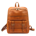 Large practical women's leather backpack Florence