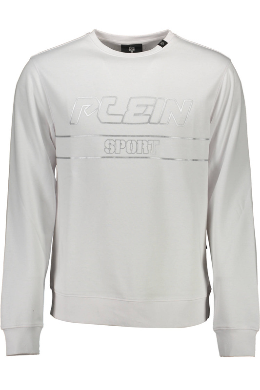 PLEIN SPORT SWEATSHIRT WITHOUT ZIP MAN WHITE