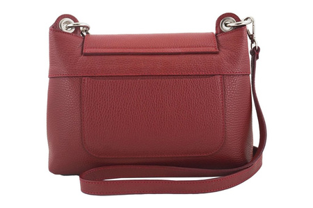 Torebka damska skórzana crossbody - Czerwona 