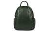 Italian Women's A4 Leather Backpack lots of pockets olive C79