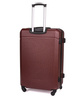 Solier Hartschalen Koffer Trolley 4 Rollen Reisekoffer Teleskopgriff und Kombinationsschloss ABS STL946 (Rosa Gold, L)