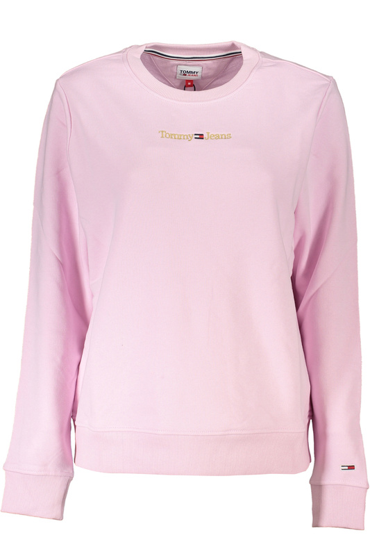 TOMMY HILFIGER WOMEN'S PINK ZIPLESS SWEATSHIRT