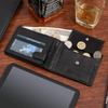 Men's leather wallet classic black Beltimore D44