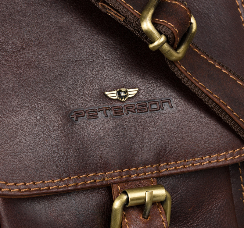 Men's genuine leather sachet Peterson PTN TB-012-COM