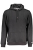 TOMMY HILFIGER MEN&#39;S BLACK ZIPLESS SWEATSHIRT