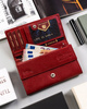 Leather wallet RFID PETERSON PTN RD-08-GCL