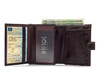 Elegant brown leather wallet SOLIER SW01B