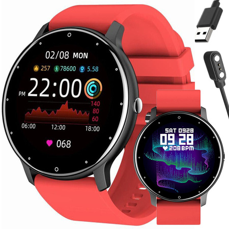 SMARTWATCH UNISEX GRAVITY GT1-10 - PULSOMETR, WŁASNE TARCZE (sg015j)