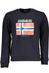 NAPAPIJRI MEN&#39;S BLUE ZIPLESS SWEATSHIRT