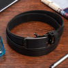 Men's leather belt buckle automatic black Beltimore A07 : Colors - black, Strap size - r.110-125 cm