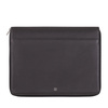 A4 zipped document holder Colorful by DUDU made in soft leather with metal zip around and iPad tablet pocket. Refined and elegant bag, suitable for travel work.