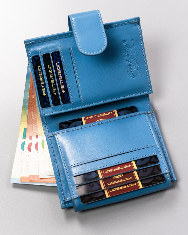 Leather's wallet RFID PETERSON PTN 2516-BO