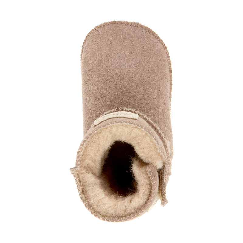 KIKO children's leather slip-on insulated slippers