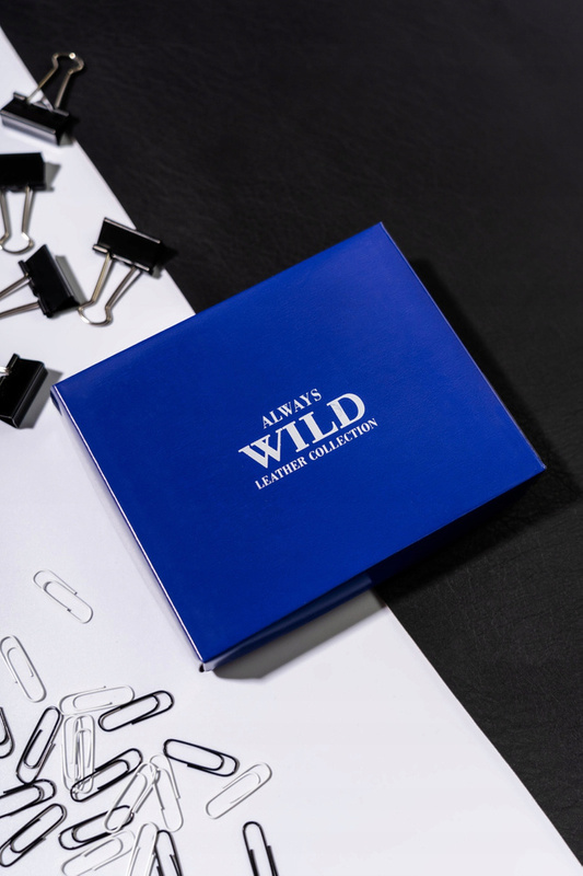 Klappbare Herren-Lederbrieftasche von Always Wild