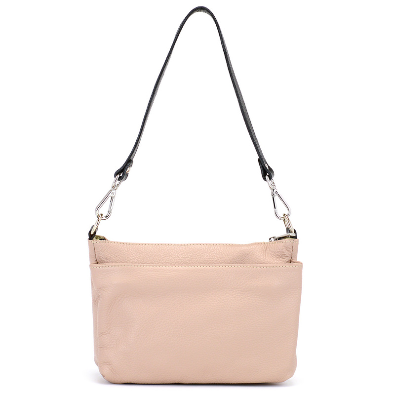 A sleek and roomy leather shoulder bag